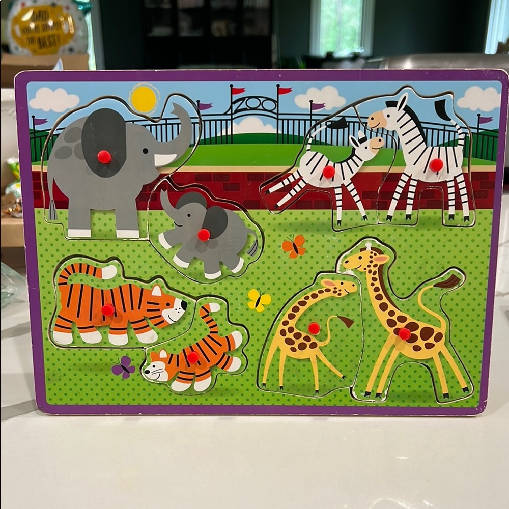 Animal Puzzle Board for Kids